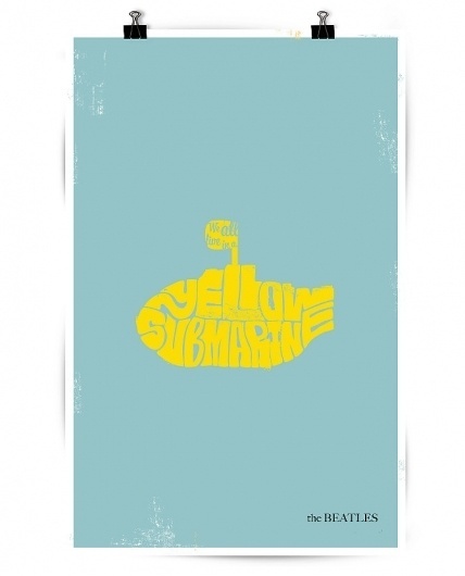 Posters - DIRECTION of STUFF MOSTLY ART #beatles #print #screen #poster #type #typography