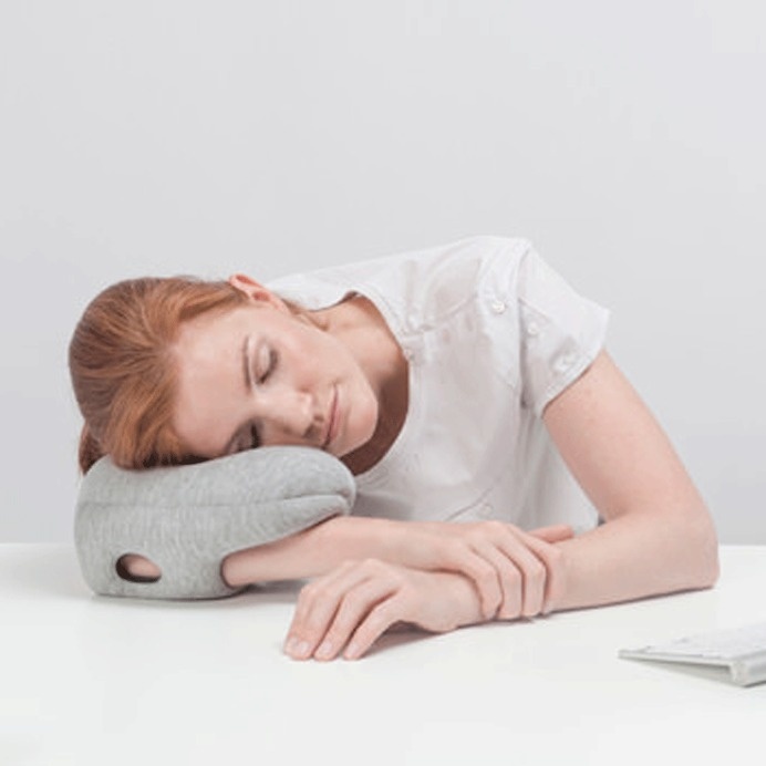 Take comfortable power naps in unconventional settings. #portable #modern #lifestyle #design #travel #home #product #pillow #industrial #style