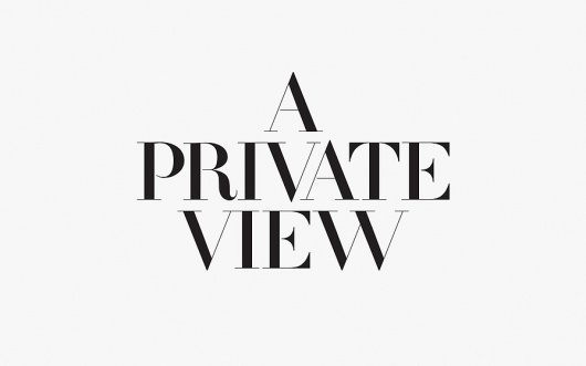 NB: A Private View #typography