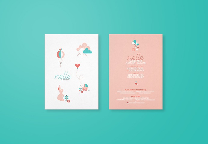 Nelle's Birth Announcement on Behance