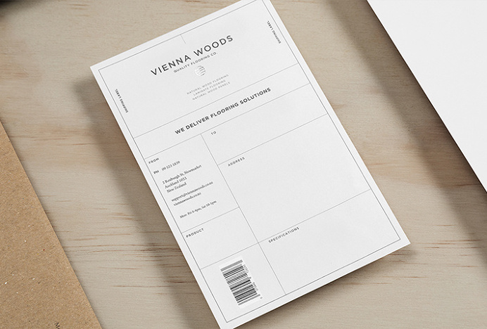 Invoice design idea #348: Vienna Woods by Anagrama