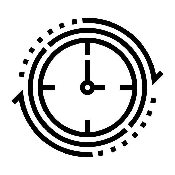 See more icon inspiration related to clock, time, watch, work, forward, advancing, time and date, circular arrows, schedule and arrows on Flaticon.
