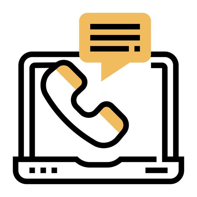 See more icon inspiration related to contact, phone, communications, speech bubble, message, interface, laptop and computer on Flaticon.