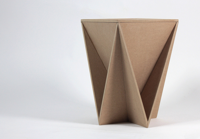 Stool concept | Guillaume Allemon #sit #chair #design #stool #wood #triangle