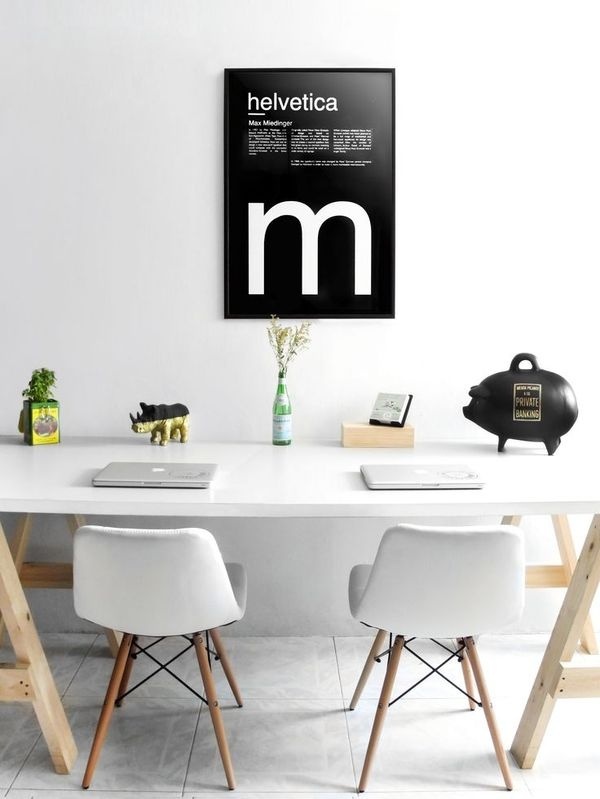 Menta Picante Studio #chairs #studio #gold #poster #helvetica