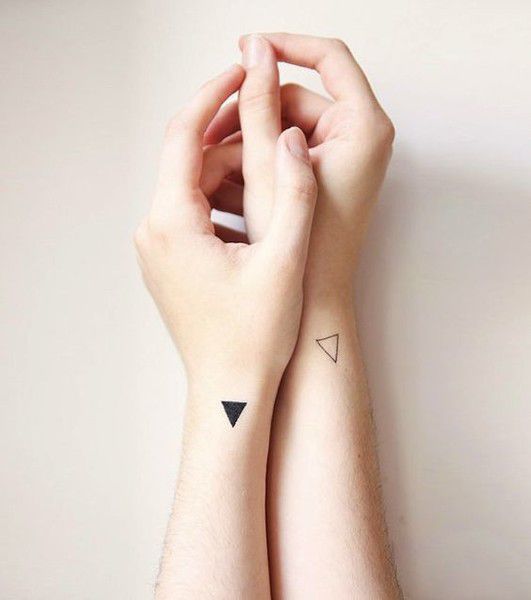 Triangular Energy Play – Minimalist Tattoos