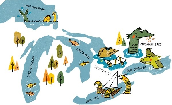 8. Cottage Life Kyle Metcalf #illustration #map