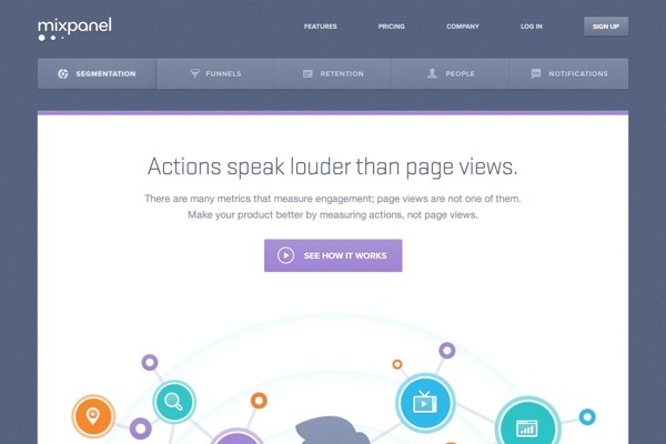 Mixpanel #inspiration #creative #modern #responsive #design #unique #clean #minimal #web