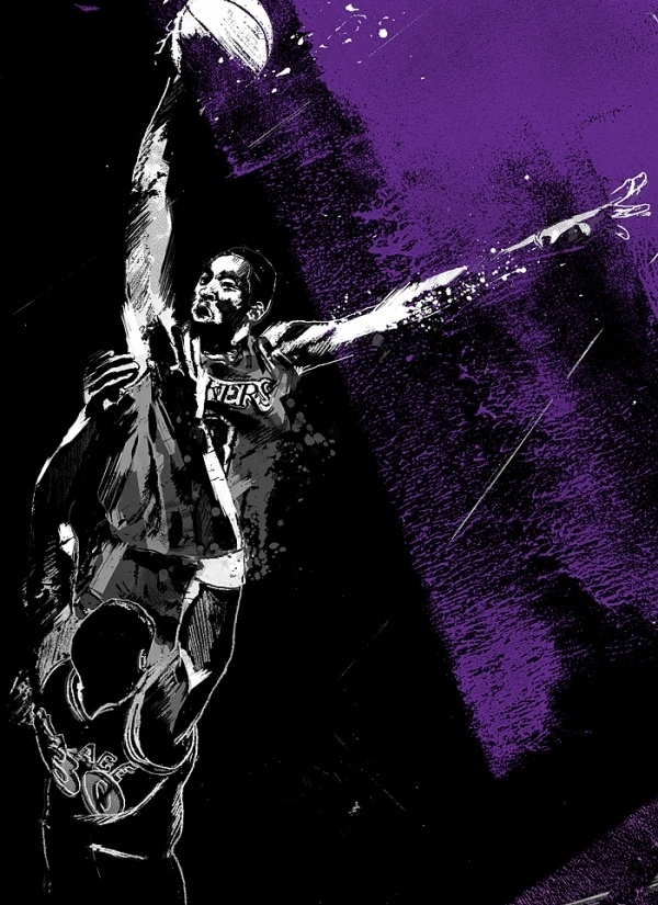 dunks : jtabije.com | jordan tabije + art direction #jtabije #dunk #illustration #lakers #mamba #bryant #wizards #wallace #nba #ben #basketball #kobe