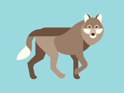 Big Bad Wolf #geometric #iconic #illustration #wolf #animal