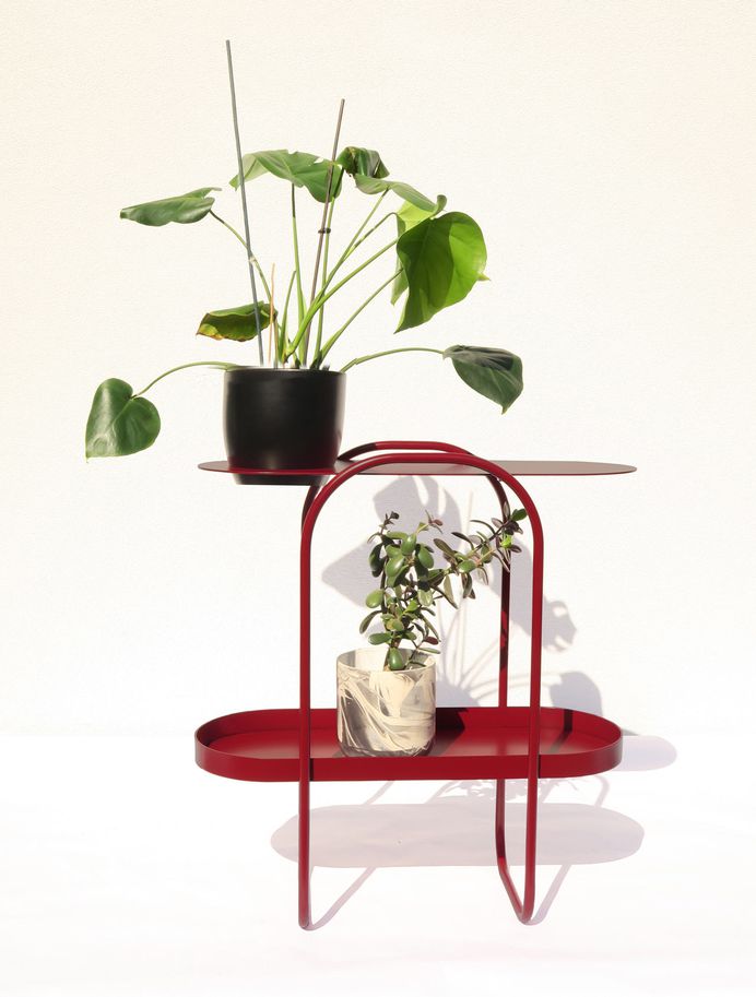 Bujnie Designs the Bauhaus-Inspired BonBon Collection of Plant Stands - Design Milk