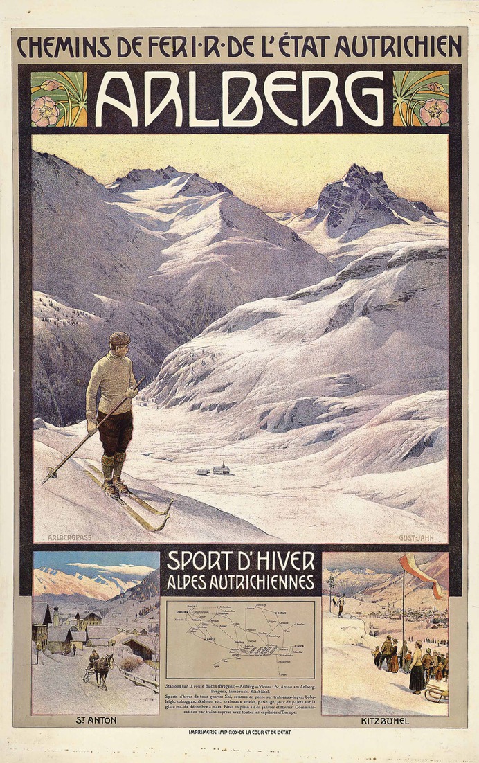 Gustav Jahn (1879-1919) | ARLBERG | posters, ski & winter sports | Christie's