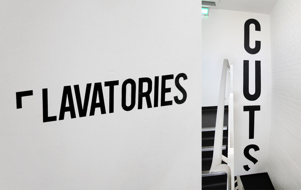 Cuts #mural #sign #wayfinding #paint #signage