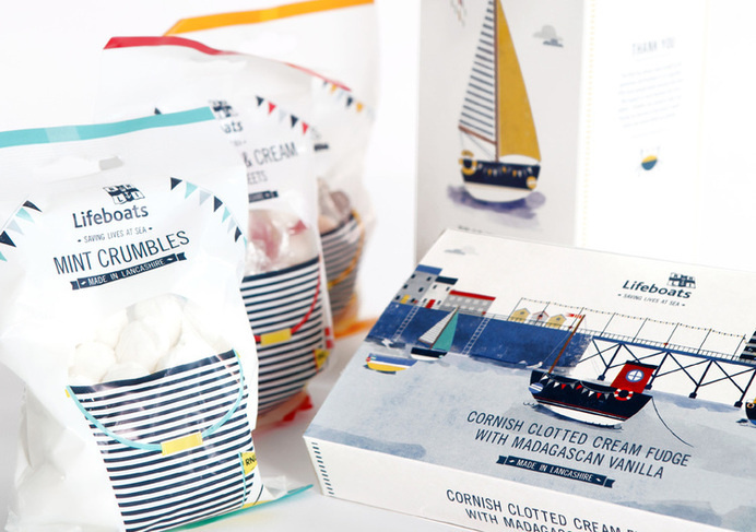RNLI - Packaging - Vicki Turner #packaging #illustration