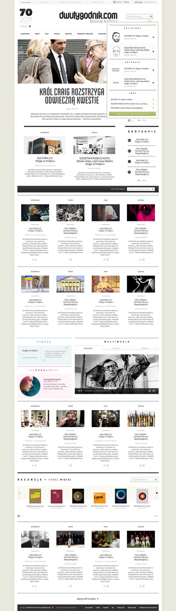 Dwutygodnik.com on Behance #web