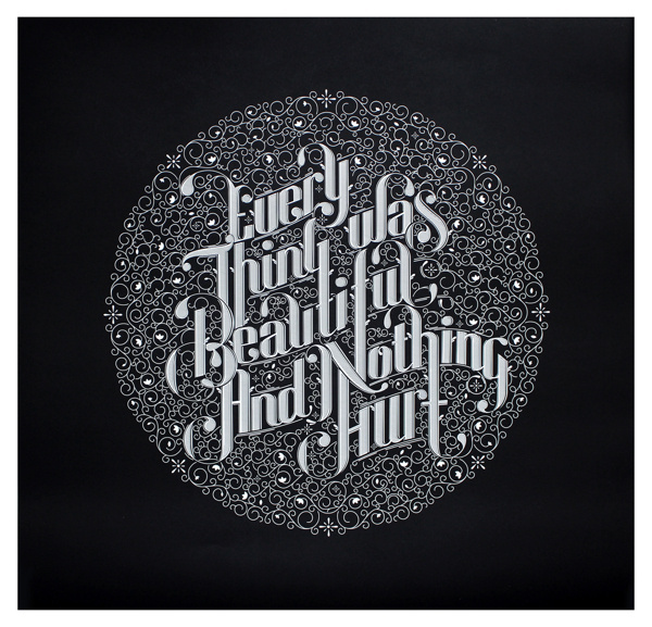 Type Exhibition 'Back in Five Minutes' + Video on Behance #script #white #black #custom #type #bw #typography