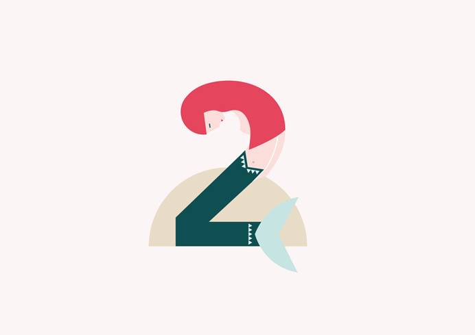 Travellers Numbers. 2 > Copenhagen (Little mermaid), Denmark. #36days_2 #36daysoftype02 #sirenita #littlemermaid #copenague #dinamarca #cop