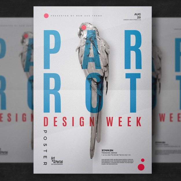 Parrot flyer template Free Psd. See more inspiration related to Pattern, Brochure, Flyer, Poster, Mockup, Business, Abstract, Cover, Book, Template, Geometric, Brochure template, Magazine, Layout, Leaflet, Presentation, Flyer template, Stationery, Mock up, Poster template, Creative, Modern, Booklet, Report, Minimal, Annual and Mock on Freepik.