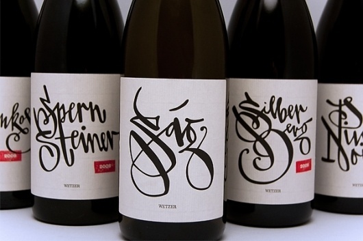 WETZER | nlmdzgn.com #caligraphy #wine #typography