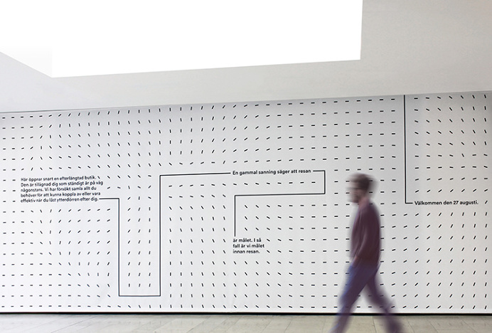 A-TO-B by Stockholm Design Lab #wall #symbol #pattern #minimal #grey