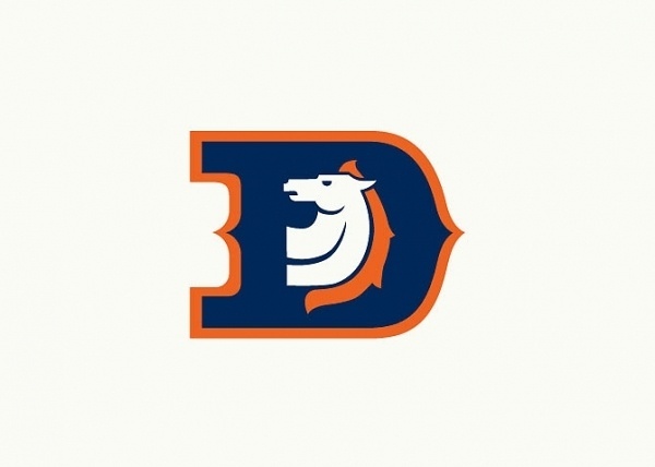 Logo / Identity - Mikey Burton / Designy Illustration #bronco #horse #retro #rebrand #logo #football #typography