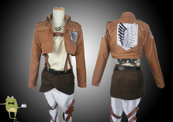 Attack on Titan Eren Jaeger Cosplay Costume + Wig #jaeger #costume #eren #cosplay