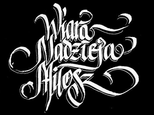 FaithHopeLove exhibition id & calligraffiti performance on the Behance Network #type