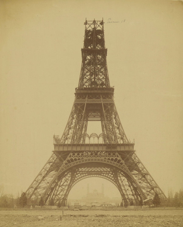 Louis Émille Durandelle (French, 1839 1917) 'The Eiffel Rower: State of Construction' 1888 #paris #eiffel #monument #construction #icon #architecture #vintage #tower