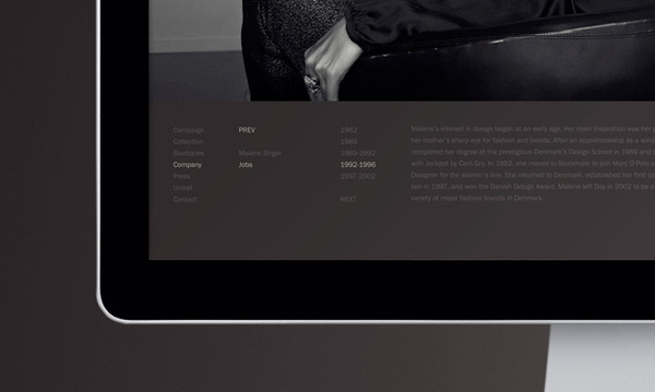 Website - By Malene Birger, Denmark on Behance #fashion #malene #web #birger