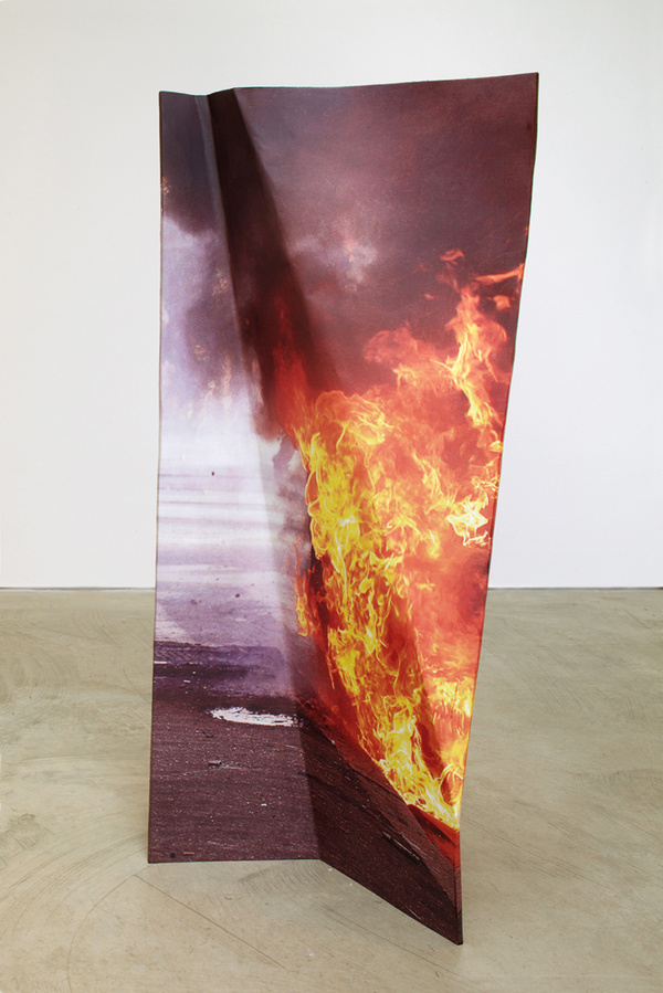 Pennacchio Argentato - Set in the Same Universe, 2012 #flames #gallery #sculpture #form #installation #burning #photography #fire #crease #art #wrinkled
