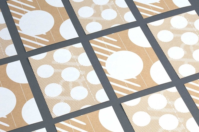 studio una graphic design branding logotype corporate identity germany mindsparkle mag designblog cardboard brown silk screen printing print