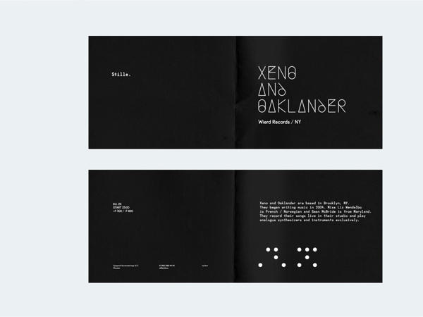 Stille on Behance #font #lettering #white #branding #techno #stille #balck #minimalism #logo #simple #grid #typographic #sound #identity #dj #music #type #club