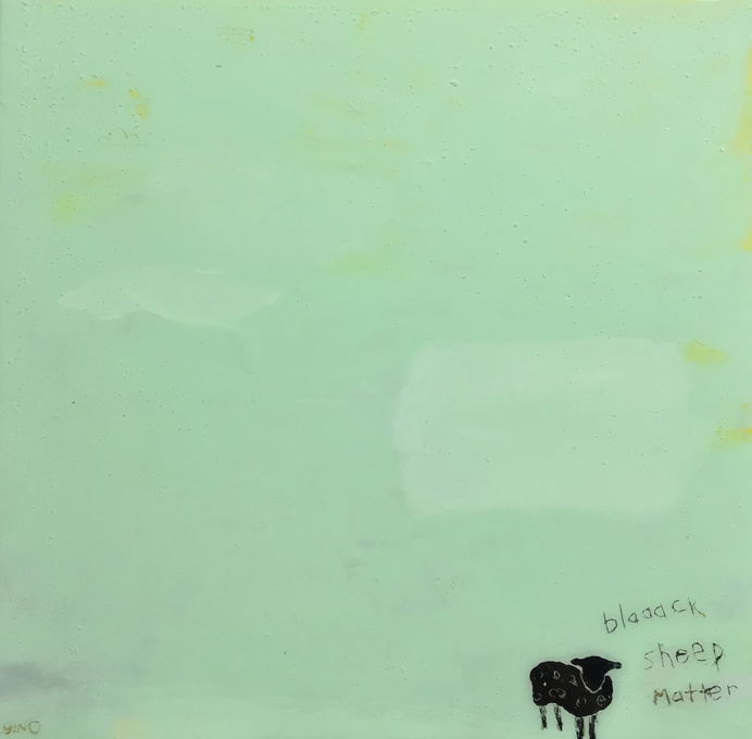 blaaack sheep matter gino belassen – minimalism / contemporary painting