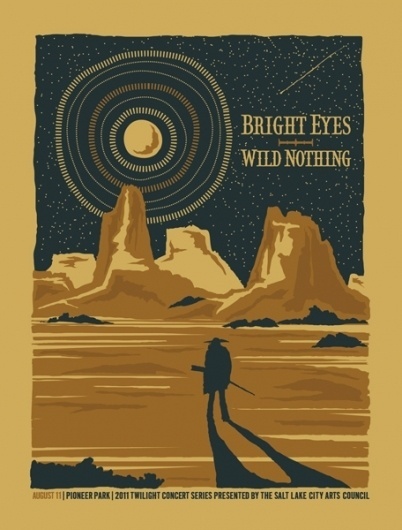 GigPosters.com - Wild Nothing - Bright Eyes #illustration #design #poster #typography