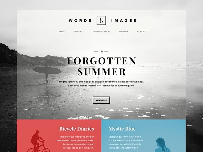 Words & Images – Photography/Poetry Website Concept #white #transparency #design #black #minimal #and #web