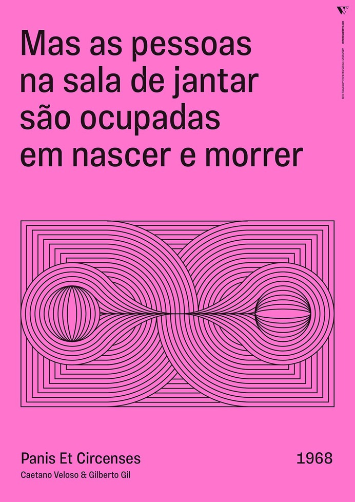 Tipoversos Identity - Mindsparkle Mag Lyrics are the visual and textual manifestation of a song and inspire Tipoversos, a series of 15 posters about brazilian music with lyrics that bring reflection, protest and a certain dose of hope. This beautiful project was designed by Johnny Brito. #logo #packaging #identity #branding #design #color #photography #graphic #design #gallery #blog #project #mindsparkle #mag #beautiful #portfolio #designer