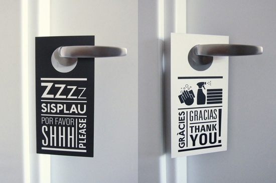 Andante Hotel by Gerundio , via Behance #door #hangs