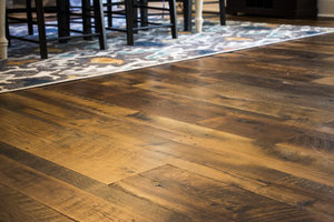 Old World Timber has done the quality flooring work in Lexington, Kentucky named as Heartland Barnwood #SkipPlanedFlooring. #Flooring #Recla