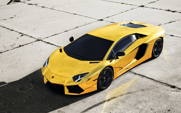 Yellow Lamborghini