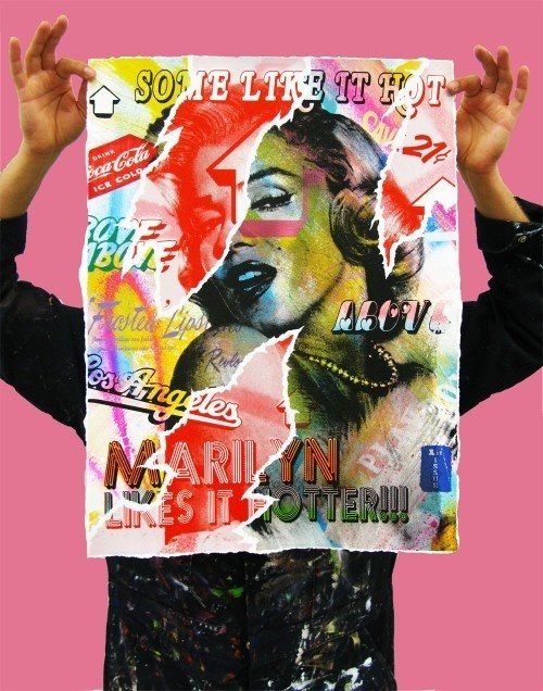 holdingmarilynpink1 #marilyn #poster