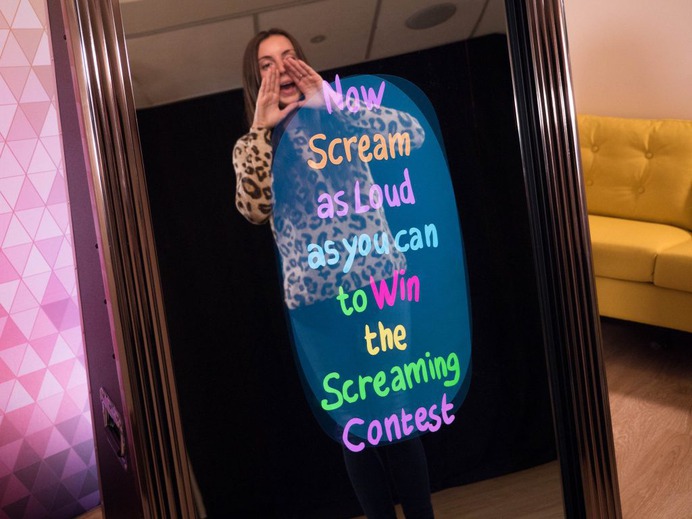 Fun Mirror Photo Booth Rental for wedding in Bay area ca