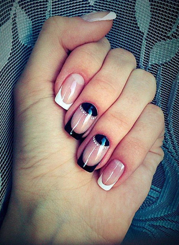 40 HALF MOON NAIL ART IDEAS