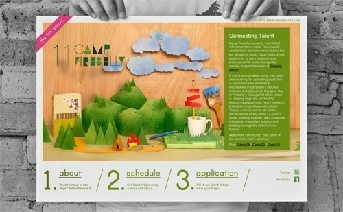 Camp Firebelly 2011 | The Strange Attractor #website #diorama #handmade