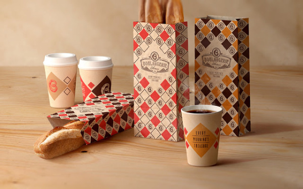 Boulangerie Paper Bags by Tough Slate Design