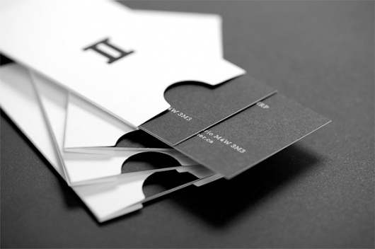 Business card design idea #213: FPO: Miner & Miner Business Cards #embossing #white #business #black #and #cards