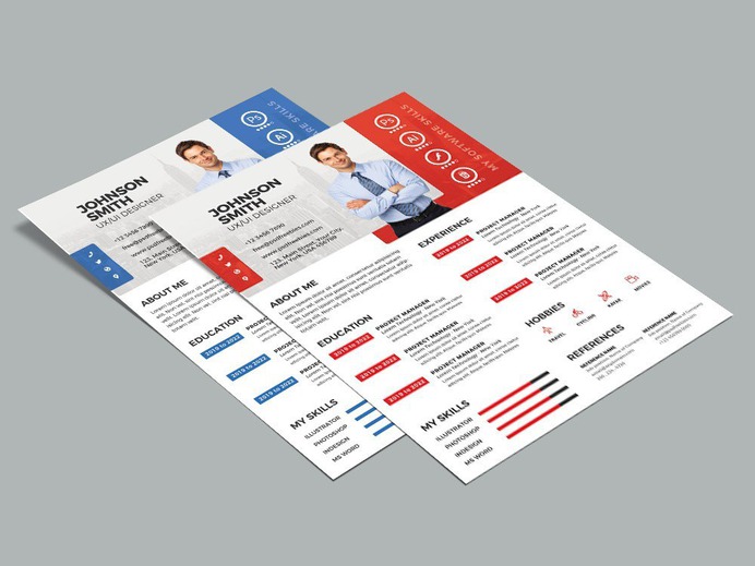 Free Designer Resume Template in PSD File Format