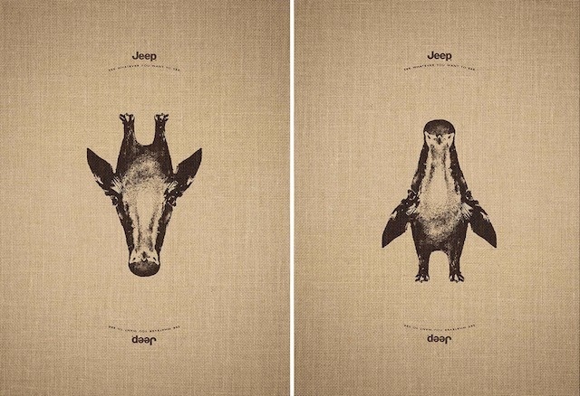 Reversal Illustrations For Jeep Campaign – Fubiz™ #print