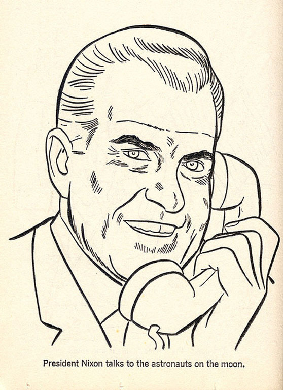 1969 ... coloring book Nixon! | Flickr Photo Sharing! #illustration #nixon