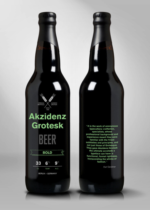 akzidenz grotesk beer #beer #lines #bottle #packaging #alcohol #design #color #akzidenz #label #simple #ag #grotesk #package #typography