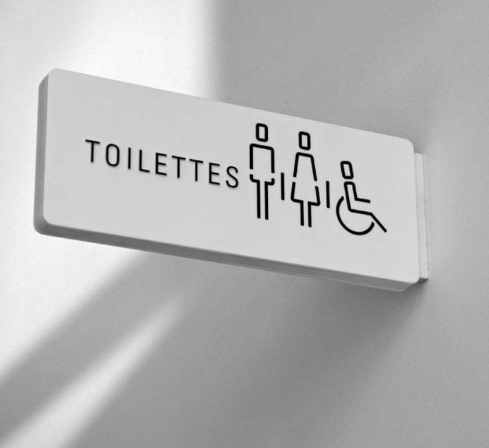 office Wayfinding | Signage | Sign | Design | 路易威登基金会卫生间楼宇标识系统